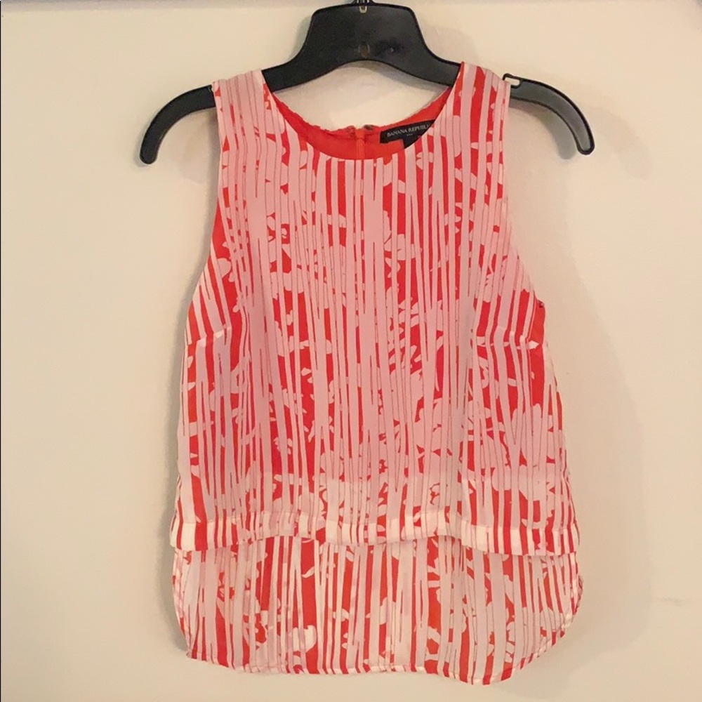 Banana Republic Sleeveless Tiered Blouse - Picture 2 of 5